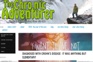 Screenshot of the web blog The Chronic Adventurer.