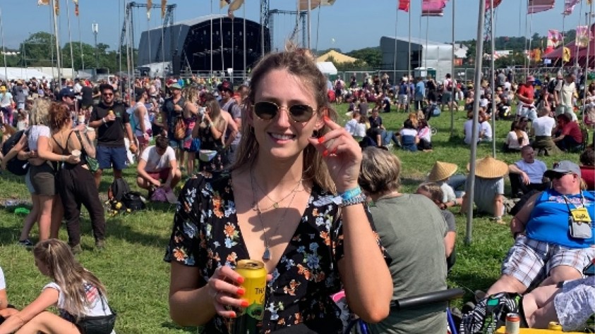 Woman At Outdoor Festival