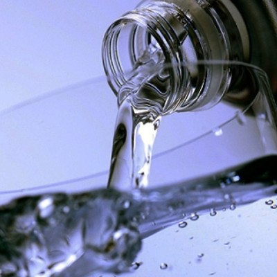 water being poured into a glass