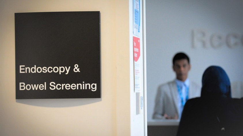 Endoscopy and bowel screening sign