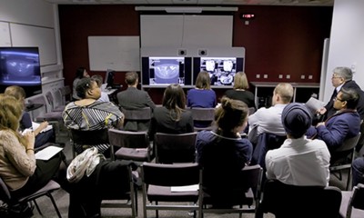 Group of healthcare professionals in a conference