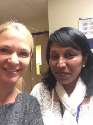 Sister Kay Greveson and Nurse Muditha