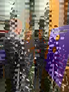 Explaining the symptoms and ways in which Crohn's and Colitis affect the body to politicians