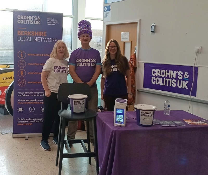 Group of volunteers at an awareness stand