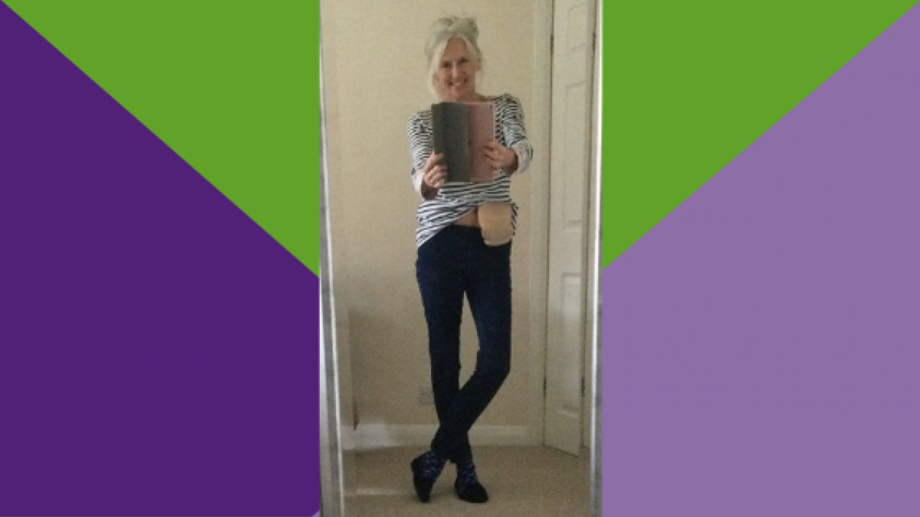 Elizabeth with her stoma