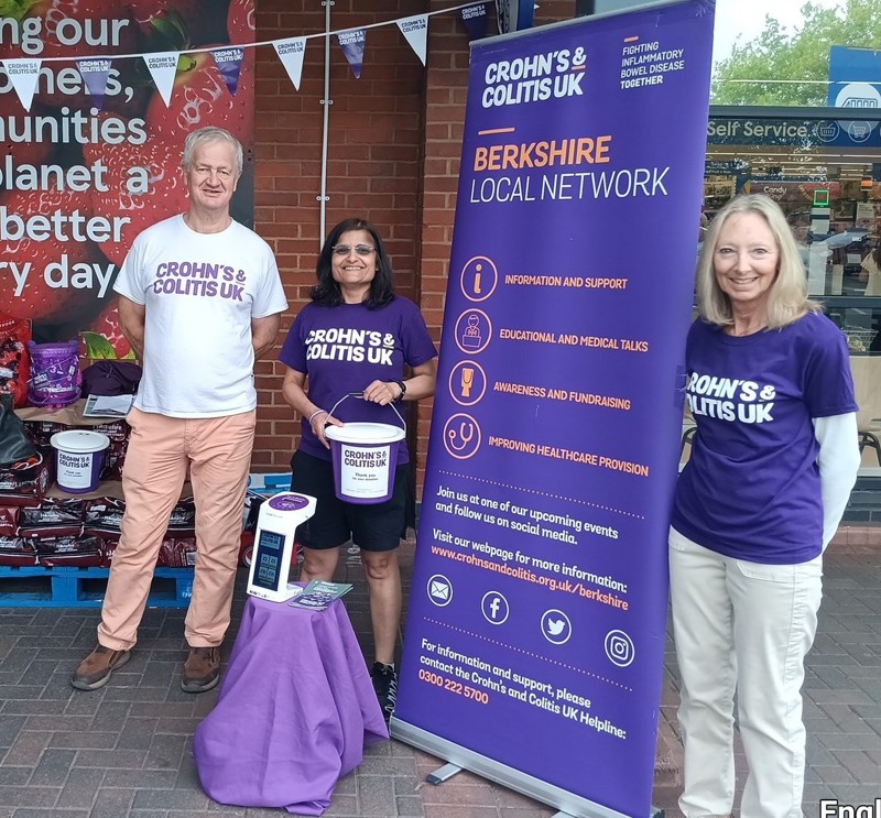 Photo of a group of volunteers raising awareness