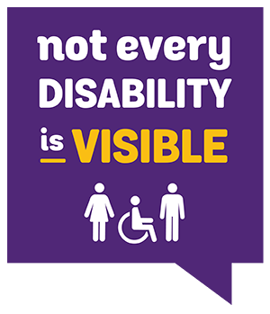 Not Every Disability is Visible logo