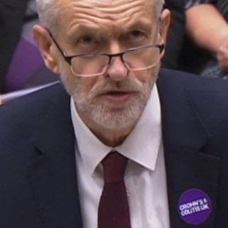 Jeremy Corbyn shows his support for Crohn's & Colitis UK