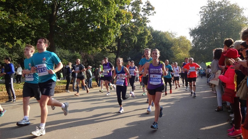 Runners in Royal Parks Half Marathon