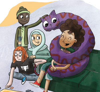 illustration of friends