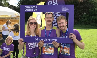 Supporters at Edinburgh Marathon Festival